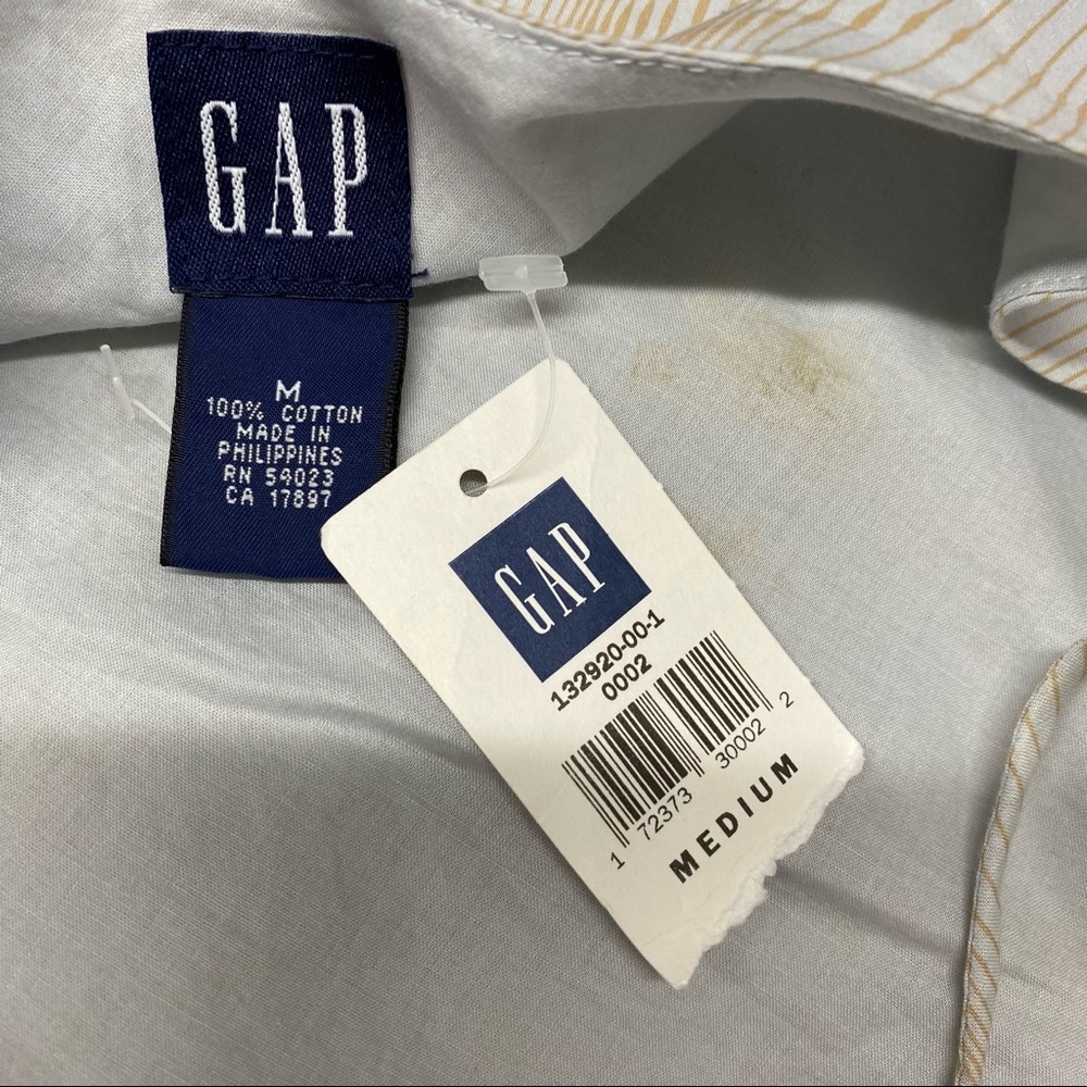 NWT Gap blue brown flower pin cami top womens medium. - Picture 6 of 8